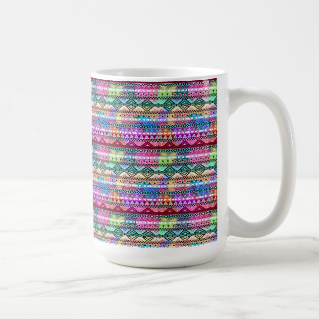 Mugg/Native American Mönster Kaffemugg (Höger)