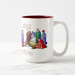MUGG NATIVITY SCENE TRIAD PERSONLIG MERRY CHRIST