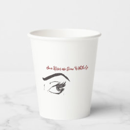 Mugg "Öga i en kvinna" Pappra Kopp