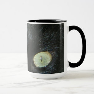 Mugg - Ögon i Black Cat