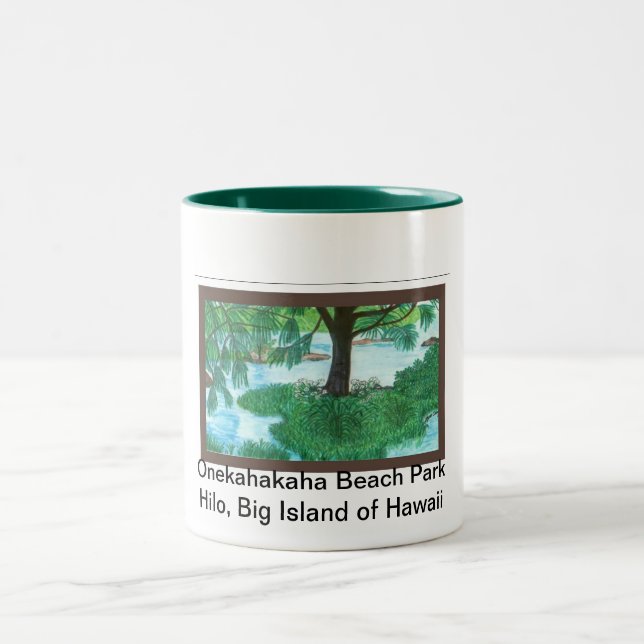 Mugg-Onekahakahastranden parkerar, Hilo Två-Tonad Mugg (Center)