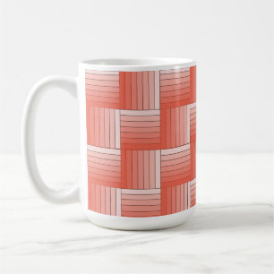 Mugg - Orange - skuggad menyfliksvävnad