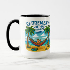 ☕ Mugg: "Pension: Bara en vändskiva borta" Mugg