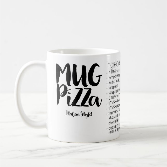 Mugg Pizza Recipe Mugg (Vänster)
