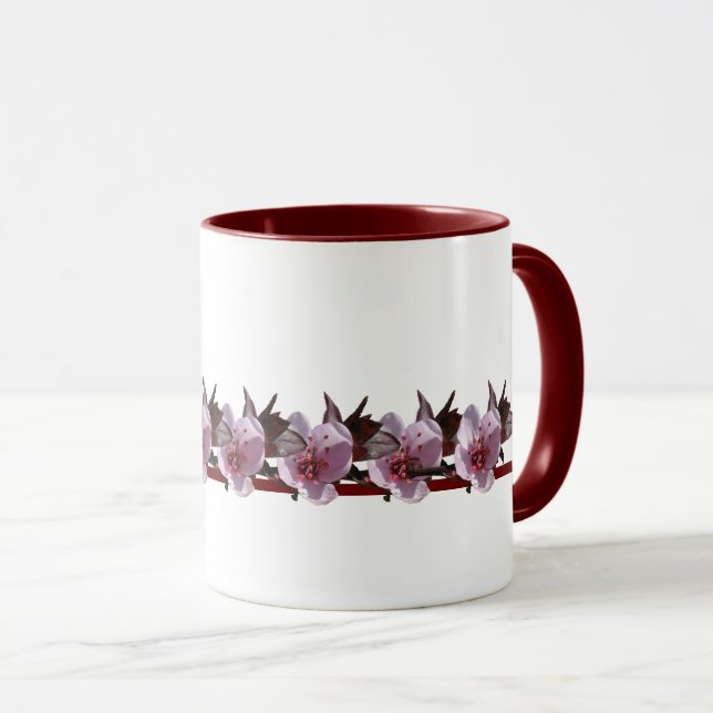 Mugg - Plum-Blommar på maronlinjen (Framsida höger)
