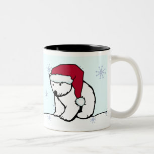 Mugg - polar björn Santa