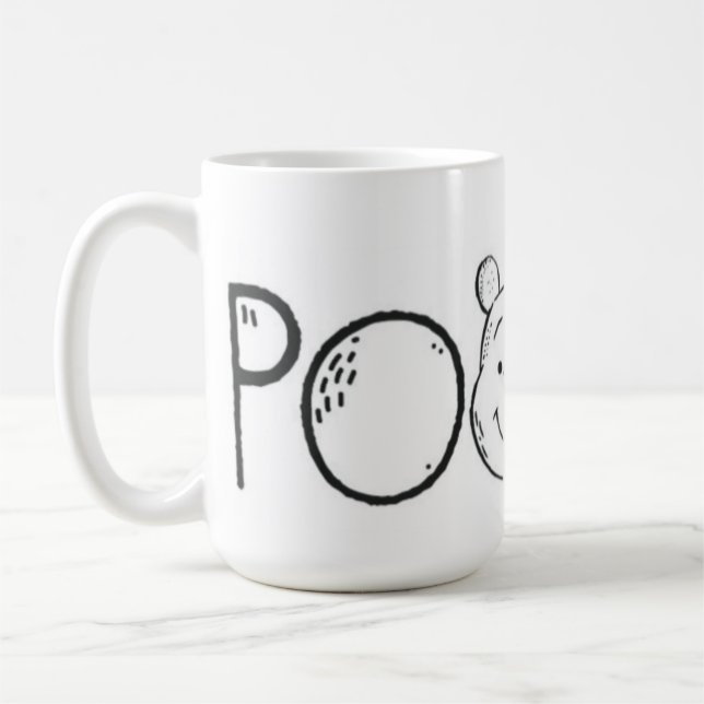 MUGG ( POOH MED DASHETSKATT I GULT 🟡 FÄRG D (Vänster)