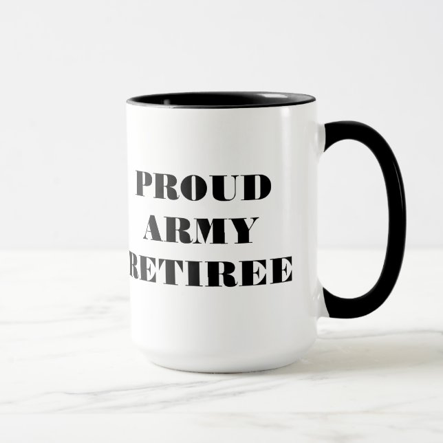 Mugg Proud Army Retiree (Höger)