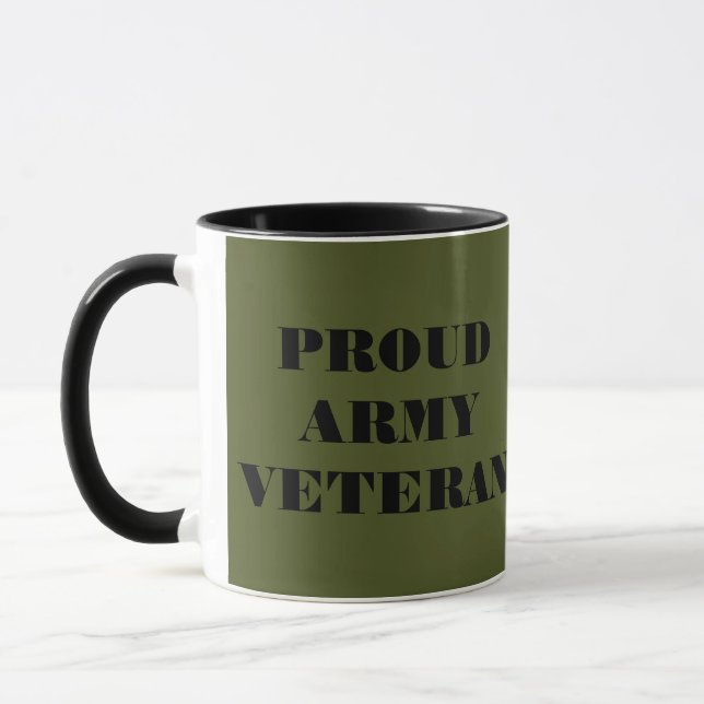 Mugg Proud Army Veteran (Vänster)