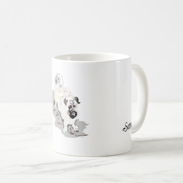 Mugg: Pug Kaffemugg (Framsida höger)