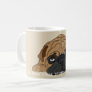 Mugg Puppy Spipy Hårig Baby Bull Dog