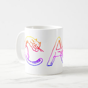 Mugg - Regnbåge Färgad CAT