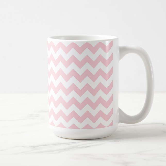 Mugg/Rosa Chevron Kaffemugg (Höger)