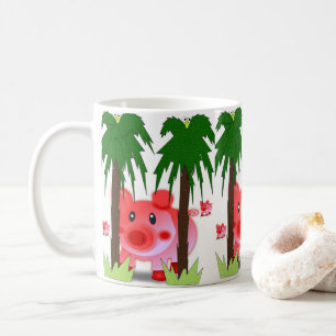 mugg rosa grisar