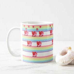 mugg rosa grisar