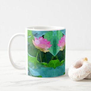 Mugg Rosa Lotus Abstrakt