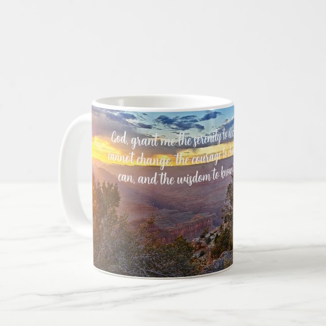 Mugg Serenity prayer grand canyon image (Framsida vänster)