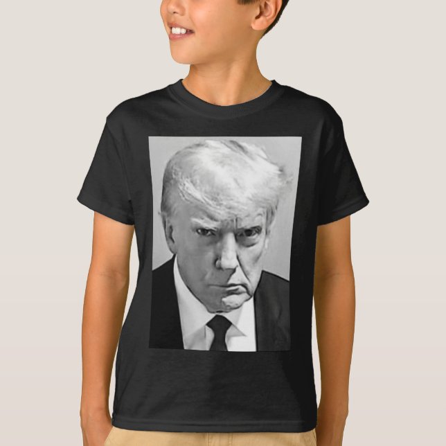 Mugg Shot - Donald Trump Mugg Shot T Shirt (Framsida)