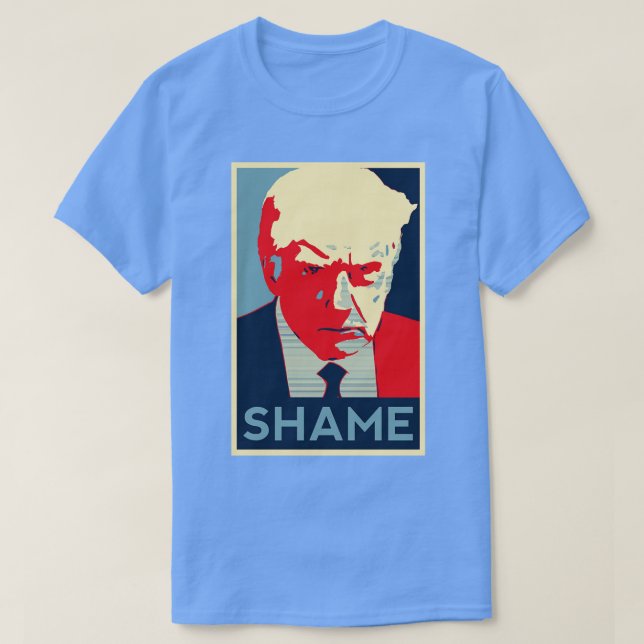 mugg shot Shame Obama HOPE stil T Shirt (Design framsida)