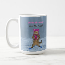 Mugg, Shred Gnar Ski Cat Kaffemugg