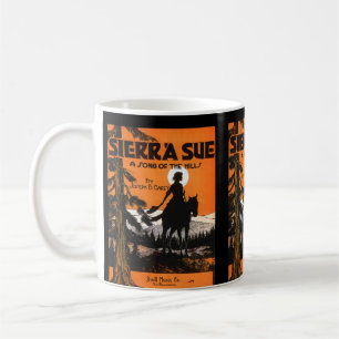MUGG~-SIERRAN STÄMM ~-SÅNGEN AV BACKE~-COWGIRLSN KAFFEMUGG