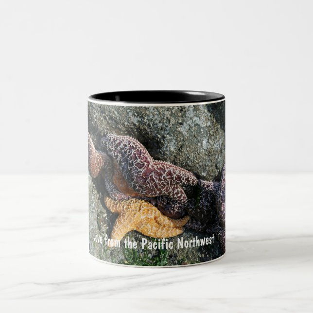 Mugg:  Sjöstjärnakärlek från PNW Två-Tonad Mugg (Center)