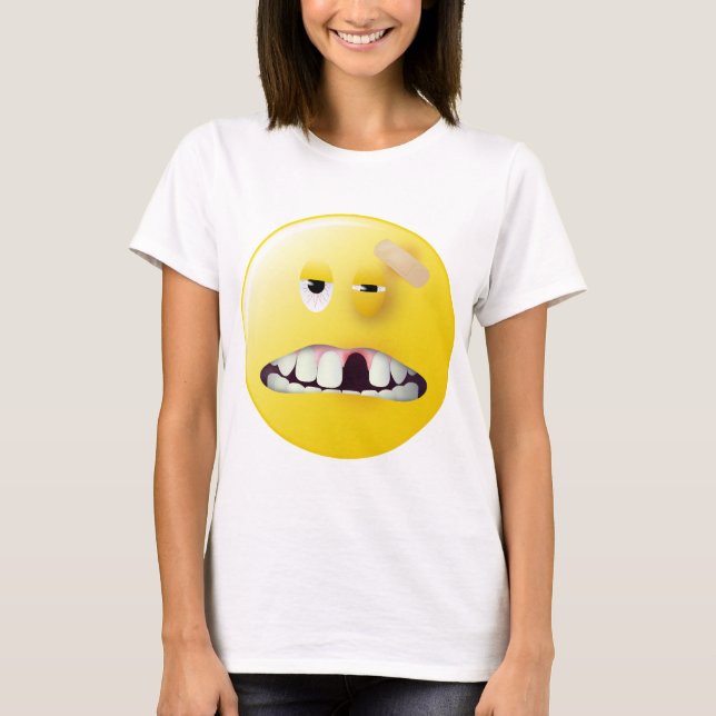 Mugg skjutit ansikte tee shirt (Framsida)