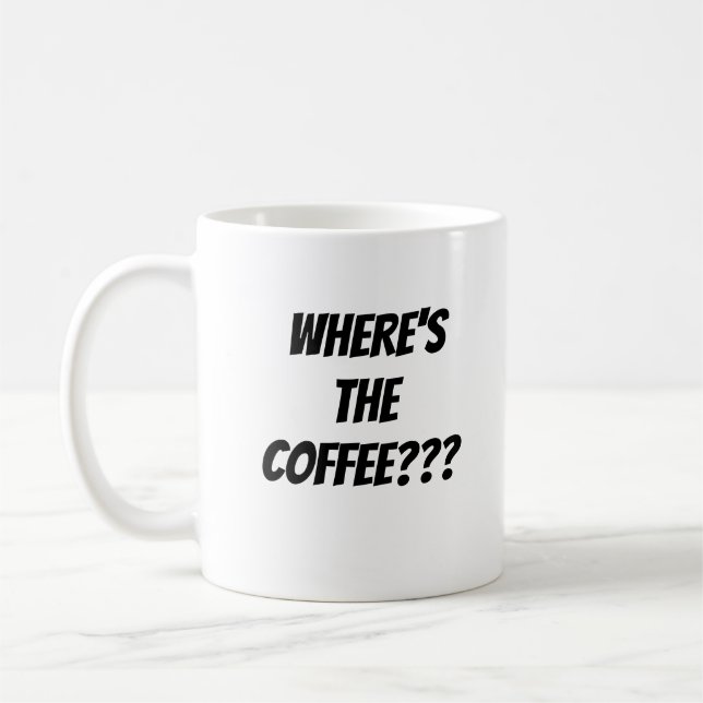 Mugg som kräver kaffe igen (Vänster)