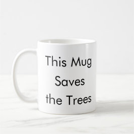 Mugg sparar det roliga kaffet mugg i Träd