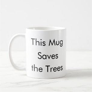 Mugg sparar det roliga kaffet mugg i Träd