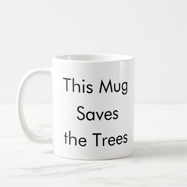 Mugg sparar det roliga kaffet mugg i Träd (Vänster)