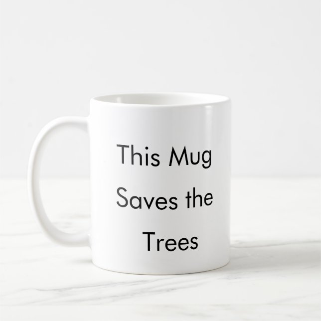 Mugg sparar det roliga kaffet mugg i Träd (Vänster)