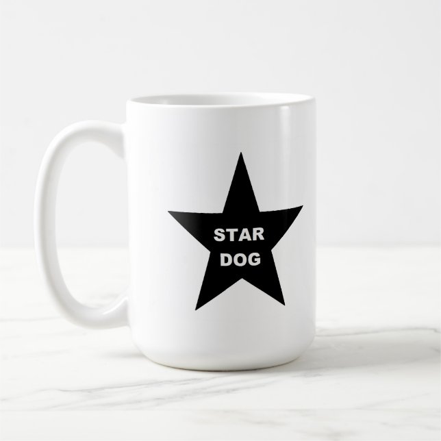 Mugg Star Hund på Black Star (Vänster)