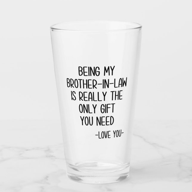 Mugg, svåger-i-juridik, gåva glaskopp (Framsida)