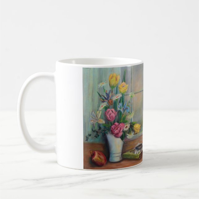Mugg - Tabletopstilleben som målar vid SM (Vänster)