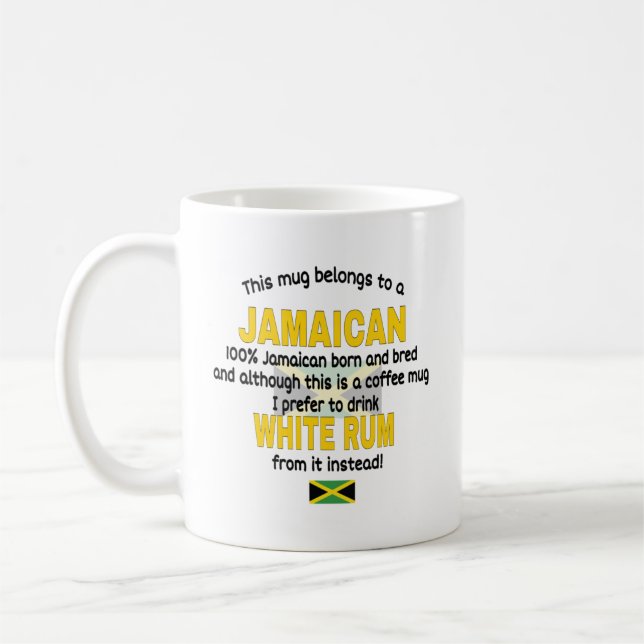 Mugg Tillhör till en Jamaican. Jamaica (Vänster)