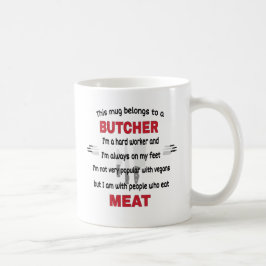 Mugg Tillhör till en slaktare. Butcher Gift
