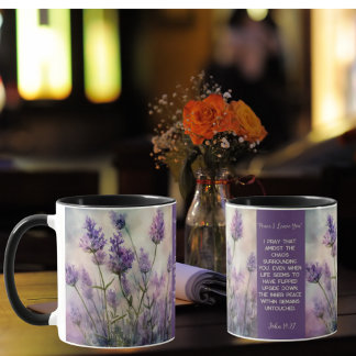 Mugg Tranquil Lavender Fält Anpassade Mugg