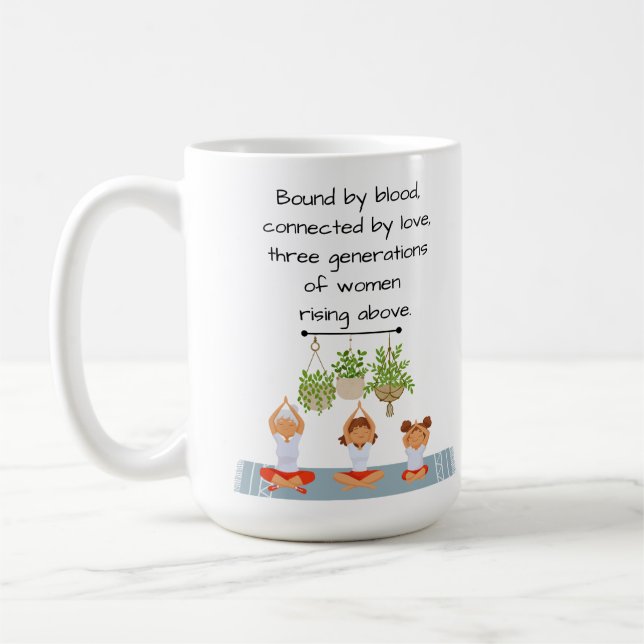 Mugg - Tre Generation kvinnor Stigning ovanför (Vänster)