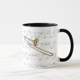 Mugg - Trombone (tenor) med notblad