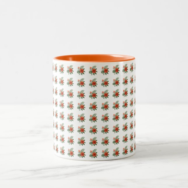 Mugg - Tropisk Orange Blomma (Center)