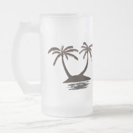 Mugg - Tropiska ön Silhouette