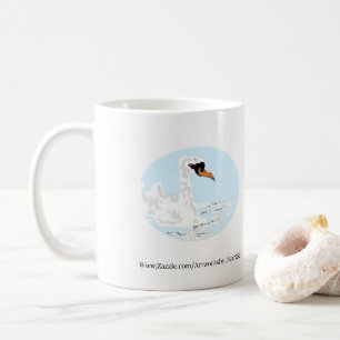 Mugg: Två Svanar-simmande Kaffemugg