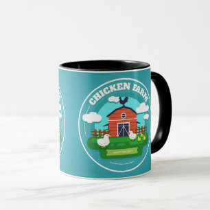 Mugg-Two Tone Chicken Farm Mugg