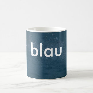 mugg: tyska blått för färger (blau) kaffemugg