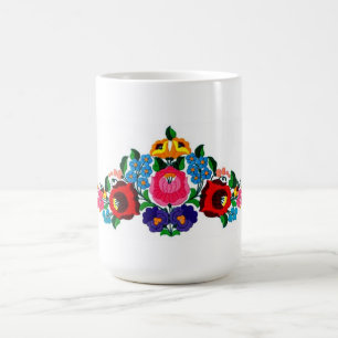 mugg ungrare, broderi, kalocsai