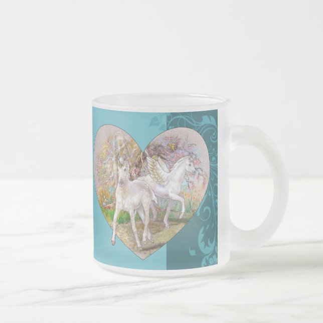 Mugg - UnicornPegasus hjärta (Höger)