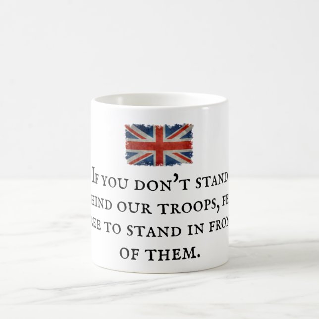 Mugg - Union Jack Flagga med Patriotic Slogan 8 (Center)