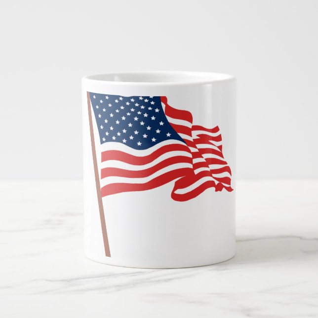 Mugg usa amerikansk USA  Jumbo Mugg (Framsidan)