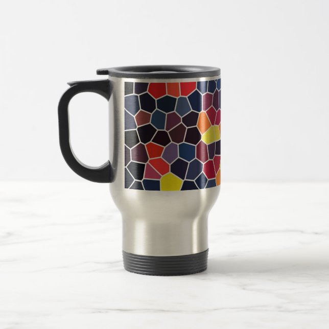 Mugg, vackert mosaikkaffe resemugg (Vänster)